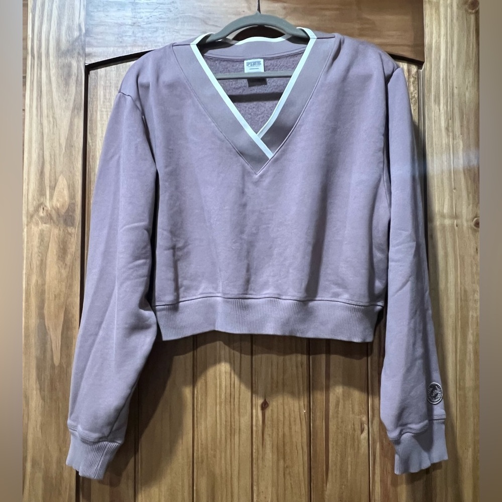 PINK Victoria's Secret Premium Fleece V-Neck Pullover